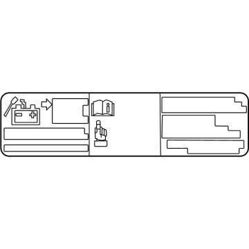 Toyota 74558-78010 LABEL, BATTERY INSPE