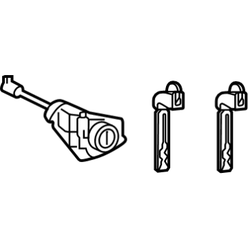 Toyota 69005-48620 Cylinder & Key Set