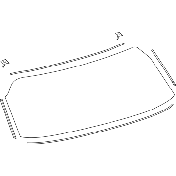 Toyota 68105-0E280 GLASS SUB-ASSY, BACK