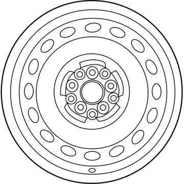 Toyota 4261B-0E060 WHEEL, TEMPORARY SPA