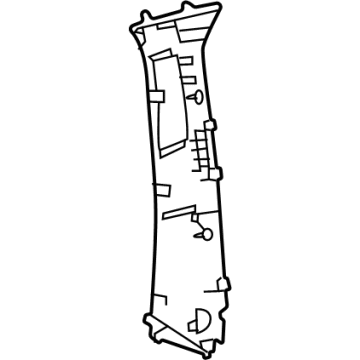 Toyota 62412-08080-B2 GARNISH, Ctr Pillar