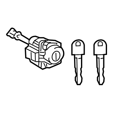 Toyota 69005-47310 CYLINDER & KEY SET