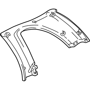 Toyota 62471-42010-B0 Garnish, Roof Side, Inner RH