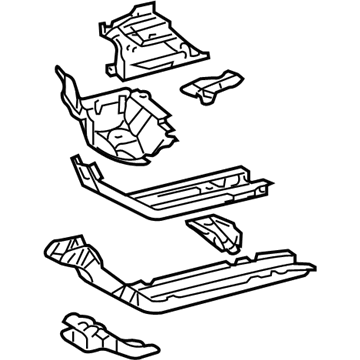 Toyota 57191-13902 Member, Front Side, Inner Rear RH