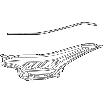 Toyota 81070-10A70 Headlamp Unit Assembly