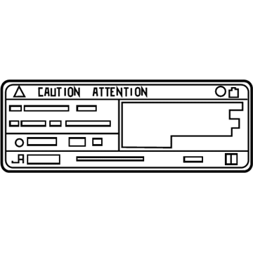 Toyota 88723-16150 LABEL, COOLER SERVIC