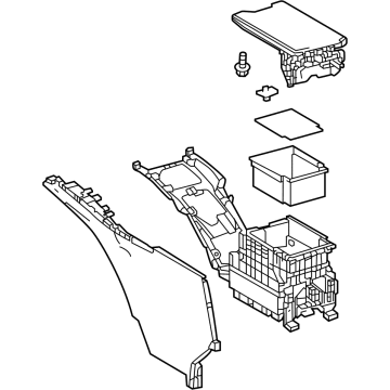 Toyota bZ4X Center Console Base - 58810-42090-C7