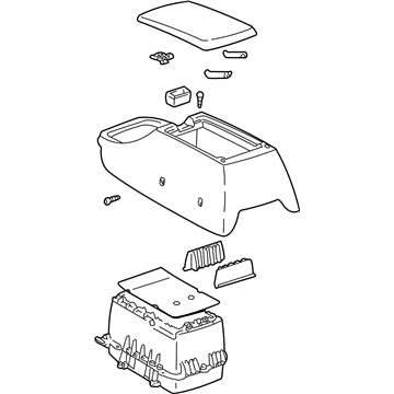 2002 Toyota Tundra Center Console Base - 58901-0C010-B2