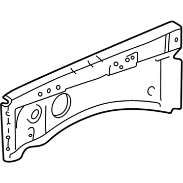 Toyota 53706-60030 Member, Front Apron To Cowl Side, Upper LH