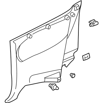 Toyota 62520-06011-B0 Panel Assy, Quarter Trim, Front LH