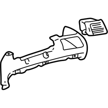 Toyota 55402-AC010-B0 Pad Sub-Assy, Instrument Panel Safety