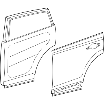 Toyota 67004-0A040 PANEL SUB-ASSY, RR D