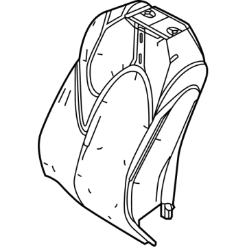 Toyota 71551-0E150 Pad, Fr Seat Back, R