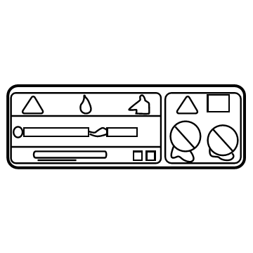 Toyota 88723-0C110 LABEL, COOLER SERVIC