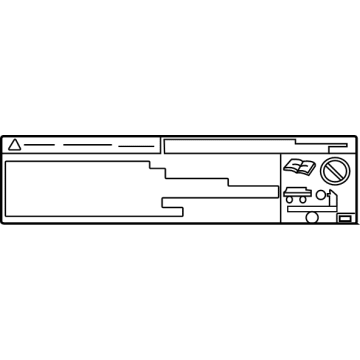 Toyota 11285-F4010 LABEL, COOLANT SYSTE