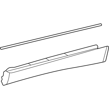 Toyota 75077-30031 MOULDING SUB-ASSY, R