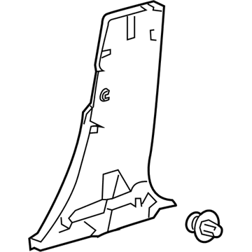 Toyota 62413-47070-C0 GARNISH, Center Pillar