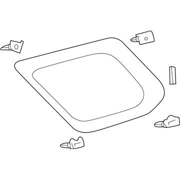 Toyota 62740-35240 Window Assembly, Quarter