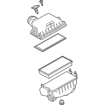 Toyota 17700-25171 CLEANER ASSY, AIR W