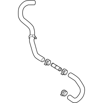 Toyota 16260-25080 HOSE ASSY, WATER BY