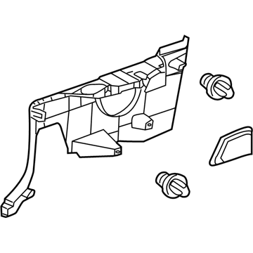 Toyota 62514-06020-B0 Panel, Quarter Trim, Lower LH