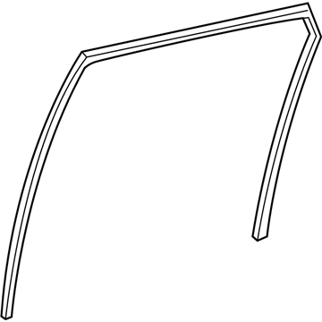 Toyota 68142-12320 Run, Rear Door Glass