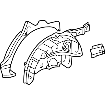 Toyota 61603-42905 Panel Sub-Assy, Quarter Wheel House, RH