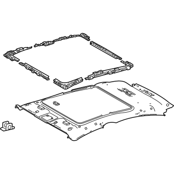 Toyota 63310-47300-B2 HEADLINING ASSY, ROO