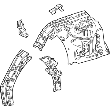 Toyota 53702-30A80 APRON SUB-ASSY, FR F