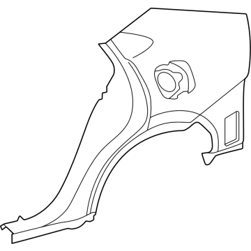 Toyota 61601-47180 PANEL SUB-ASSY, QUAR