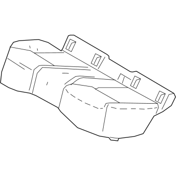 Toyota 71503-12540 PAD SUB-ASSY, RR SEA