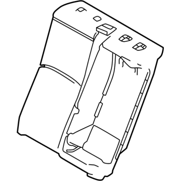 Toyota 71651-30B00 PAD, RR SEAT BACK, R