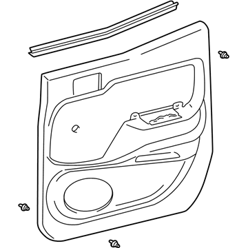 Toyota 67630-04020-E1 Board Sub-Assy, Rear Door Trim, RH