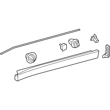 Toyota 75074-30020 MOULDING SUB-ASSY, F