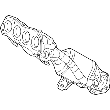 Toyota 17141-24220 MANIFOLD, EXHAUST