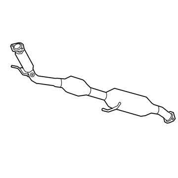 Toyota Camry Exhaust Pipe - 17410-25100