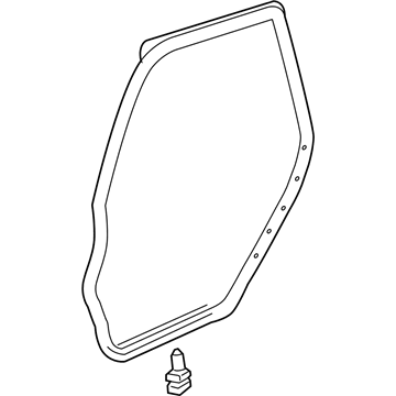 2011 Toyota Matrix Weather Strip - 67872-02170