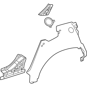 Toyota 61605-0E901 PANEL S/A, QTR WHEEL