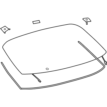 Toyota 68105-47292 Glass Sub-Assembly, Back