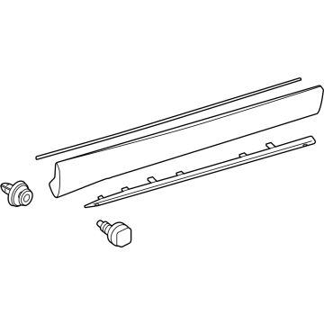 Toyota Grand Highlander Door Moldings - 75072-0E200