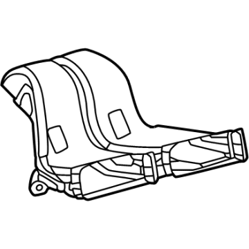 Toyota 55086-47030 DUCT SUB-ASSY, HEATE