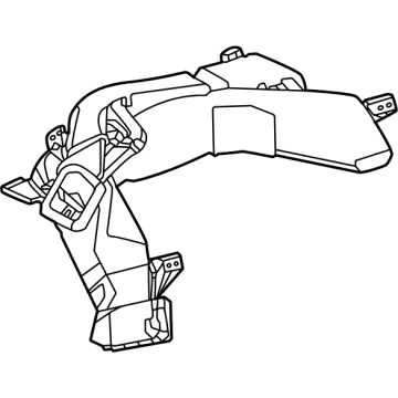 Toyota 55084-47120 DUCT SUB-ASSY, HEATE