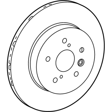 Toyota 42432-52010 DISC, BRAKE, RR LH