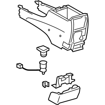 Toyota Camry Center Console Base - 58910-AA030-B1