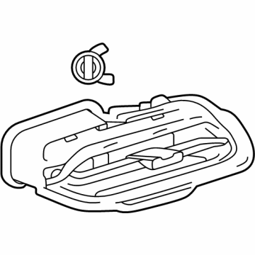 Toyota 55670-30670-E0 REGISTER ASSY, INSTR