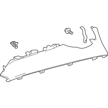 Toyota 55012-30240-A0 GARNISH SUB-ASSY, IN