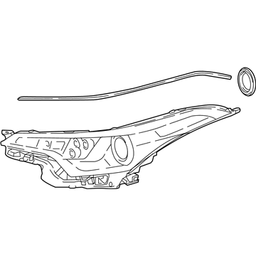 Toyota 81170-10A00 Front Led Headlight Headlamp Assembly