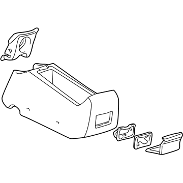 Toyota 58901-47020-B0 Box Sub-Assy, Console, Rear