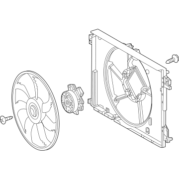 2025 Toyota Grand Highlander Cooling Fan Assembly - 16360-F0300