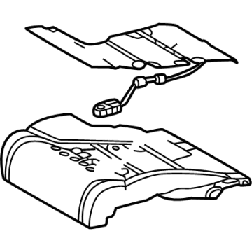 Toyota 71501-0C040 PAD SUB-ASSY, FR SEA